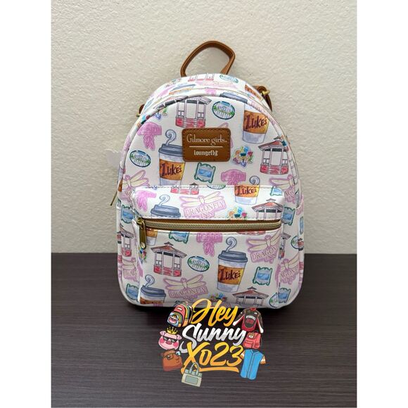 Loungefly Gilmore Girls Icons Mini Backpack Loungefly Gilmore Girls Icons Mini Backpack & Cardholder  main image 4